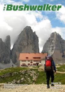 Approaching the Drei-Zinnen-Hutte in the Italian Dolomites Via Alpina Red Route Volume 36 Issue 4