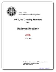 United States Office of Personnel Management FWS Job Grading Standard for