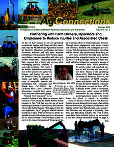 AgConnections  NIOSH Centers for Agricultural Safety and Health Research, Education, and Prevention  Summer 2010