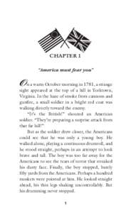 CHAPTER 1  O “America must fear you”