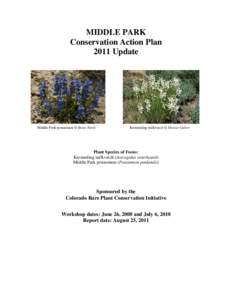 PAGOSA:  Rare Plant Conservation Planning Workshop