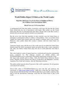 International public opinion on the war in Afghanistan / Public opinion / September 11 attacks opinion polls / War in Afghanistan / Iraq War / Presidency of George W. Bush