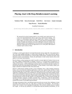 Computational neuroscience / Cybernetics / Reinforcement learning / Q-learning / Temporal difference learning / SARSA / Markov decision process / Unsupervised learning / Recurrent neural network / Machine learning / Neural networks / Statistics