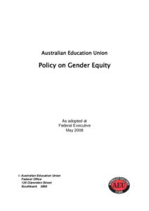 Microsoft Word - Gender Equity 2008.doc