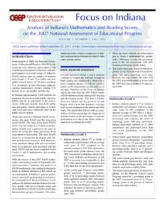 United States Department of Education / Education reform / Achievement gap in the United States / Grade / National Center for Education Statistics / ACT / No Child Left Behind Act / WestEd / Education / Evaluation / National Assessment of Educational Progress