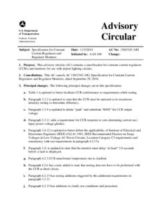 AC[removed]10H, Specification for Constant Current Regulators and Regulator Monitors, 5 November 2014