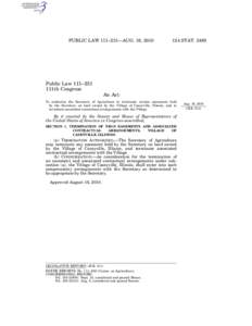 PUBLIC LAW 111–231—AUG. 16, [removed]STAT[removed]Public Law 111–231 111th Congress