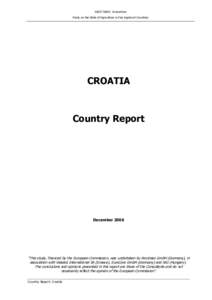 ARCOTRASS- Consortium Study on the State of Agriculture in Five Applicant Countries CROATIA  Country Report