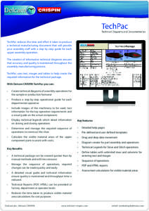 TechPac reduces the time and effort it takes to produce a technical manufacturing document that will provide your assembly staff with a step by step guide for each upper assembly operation. The creation of informative te