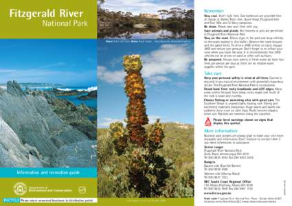 Fitzgerald River  Remember National Park Above Roe’s rock pool. Below Royal hakea - Andy Reynolds, Reynolds Graphics