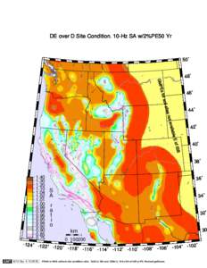 DE over D Site Condition. 10-Hz SA w/2%PE50 Yr  50˚ 48˚ GM P Es fo