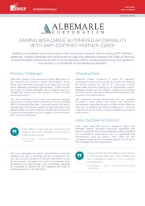 CASE STUDY Esker on Demand ACCOUNTS PAYABLE  MANUFACTURING