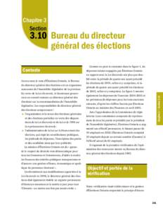 Rapport annuel 2005 du Bureau du vérificateur général de l'Ontario : 3.10 Bureau du directeur général des élections