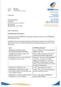 Assessment of expenditure forecasts for GWMWater  Memorandum. Labour cost adjustment Background Cardno has been engaged by the Essential Services Commission (ESC) to undertake an independent review of the expenditure 