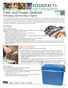 Fresh and Frozen Seafood  SCAN ME Access our Education Resource