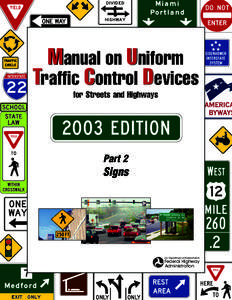 Manual on Uniform Traffic Control Devices for Streets and Highways Part 2