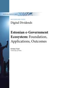 world development report  BACKGROUND PAPER Digital Dividends