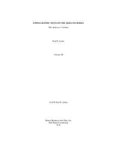 Microsoft Word - Ethnographic Notes on the Akhas Vol 3 pdf.doc