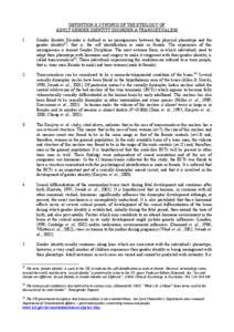 Causes of transsexualism / Transgender / Stria terminalis / Gender identity / Transsexualism / Hypothalamus / Louis Gooren / Sexual orientation / Pseudohermaphroditism / Gender / Identity / Reproduction