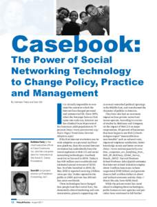 Casebook: The Power of Social Networking Technology to Change Policy, Practice and Management