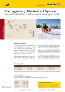 Obertoggenburg: Talabfahrt auf Zipflracer, Gamplüt -  Wildhaus: Näher am Schnee geht nicht