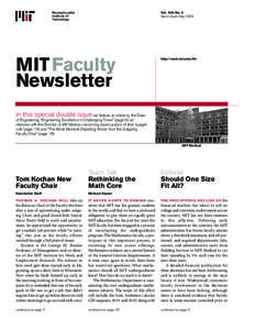 MIT Faculty Newsletter, Vol. XXI No. 4, March/April/May 2009