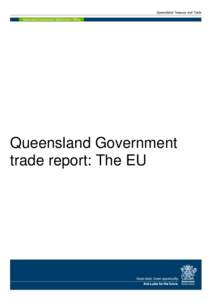Queensland Government Trade Report - The EU, 2013–14