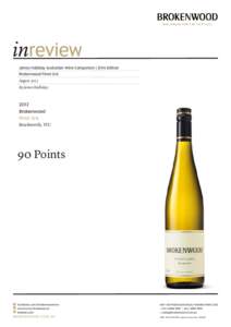 inreview James Halliday Australian Wine Companion | 2014 Edition Brokenwood Pinot Gris August 2013 By James Halliday