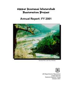 Upper Kootenai Watershed Restoration Project Annual Report: FY 2001 Kootenai Falls, near Troy, Montana