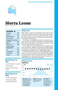 ©Lonely Planet Publications Pty Ltd  Sierra Leone % 232 / POP 5.4 MILLION  Why Go?