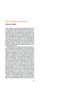 History, Politics, and Culture Anthony Grafton In , Princeton University Press published a slender book by one of its longtime authors, Felix Gilbert: History: Politics or Culture? Reflections on Ranke and Bu