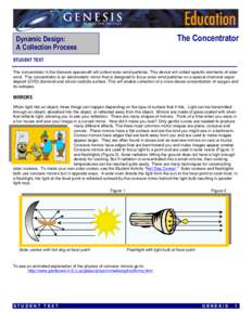 The Concentrator  Dynamic Design: A Collection Process STUDENT TEXT