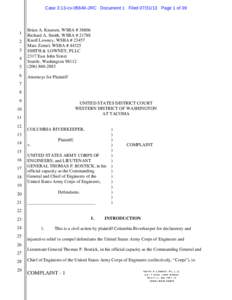 Case 3:13-cv[removed]JRC Document 1 Filed[removed]Page 1 of[removed]Brian A. Knutsen, WSBA # 38806 Richard A. Smith, WSBA # 21788