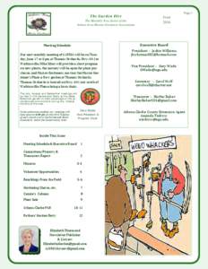 Page 1  The Garden Dirt The Monthly Newsletter of the Athens Area Master Gardener Association