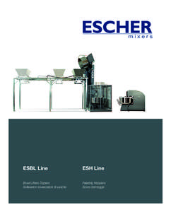 ESBL Line  ESH Line Bowl Lifters-Tippers Sollevatori-rovesciatori di vasche