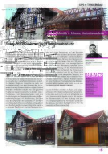 GIPS + TROCKENBAU  Spektrum 79, Ausgabe Mai 2015 Umbau Schmitte + Scheune, Unterstammheim