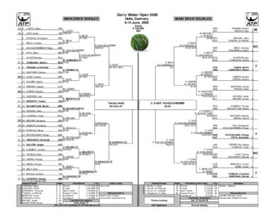 Gerry Weber Open 2009 MAIN DRAW SINGLES LL 1 Q 2 3