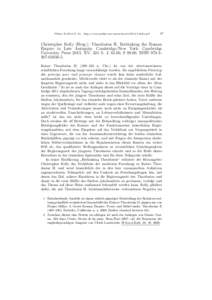 Plekos 16,2014,47–54 – http://www.plekos.uni-muenchen.de/2014/r-kelly.pdf  47 Christopher Kelly (Hrsg.): Theodosius II. Rethinking the Roman Empire in Late Antiquity. Cambridge/New York: Cambridge