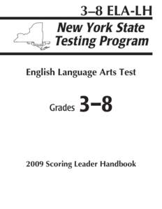 3–8 ELA-LH  English Language Arts Test Grades