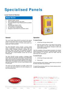 Specialised Panels Local Control Station Model BLCS1  