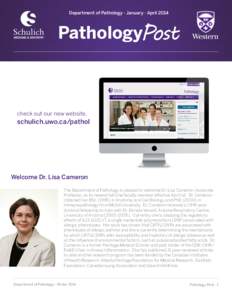 Department of Pathology - January - April[removed]PathologyPost check out our new website,