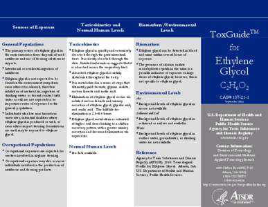 ToxGuide for Ethylene Glycol