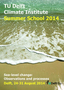 TU Delft Climate Institute Summer School 2014 Sea-level change: Observations and processes