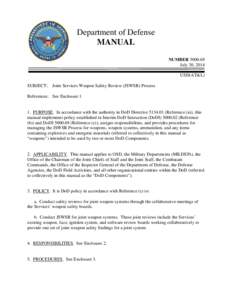 DoD Manual[removed], July 30, 2014