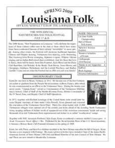Cajun people / American folk music / Music of Louisiana / Natchitoches /  Louisiana / Prather Coliseum / Folklife / Northwestern State University / Alexandria /  Louisiana / Louisiana / Zydeco / Hadley Castille / Culture of Louisiana