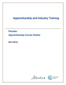Apprenticeship and Industry Training  Plumber Apprenticeship Course Outline[removed])