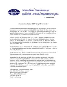 Ionizing radiation / Bethesda /  Maryland / Paul Lauterbur / Science / Nuclear physics / Medicine / International Commission on Radiation Units and Measurements / Radiobiology