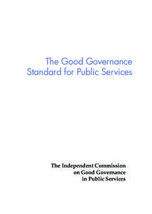 Good Governance Standard for Public Services