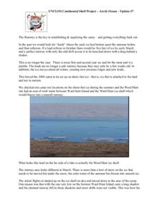 Aquatic ecology / Glaciology / Ellesmere Island / Ice shelf / Ward Hunt Ice Shelf / Fast ice / Ice Runway / Ward Hunt Island / Continental shelf / Physical geography / Geography of Nunavut / Water