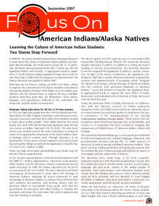 September[removed]F us On American Indians/Alaska Natives